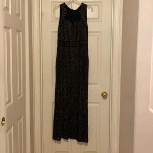 Black Dress with Gold sequins/glitter